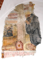 Смерть Бруно фон Квертфурта от рук язычников пруссов. Фреска из аббатства Святог